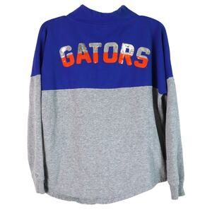 Florida Gators Half Snap Pullover Sweatshirt Sequin Letters Football Colosseum S